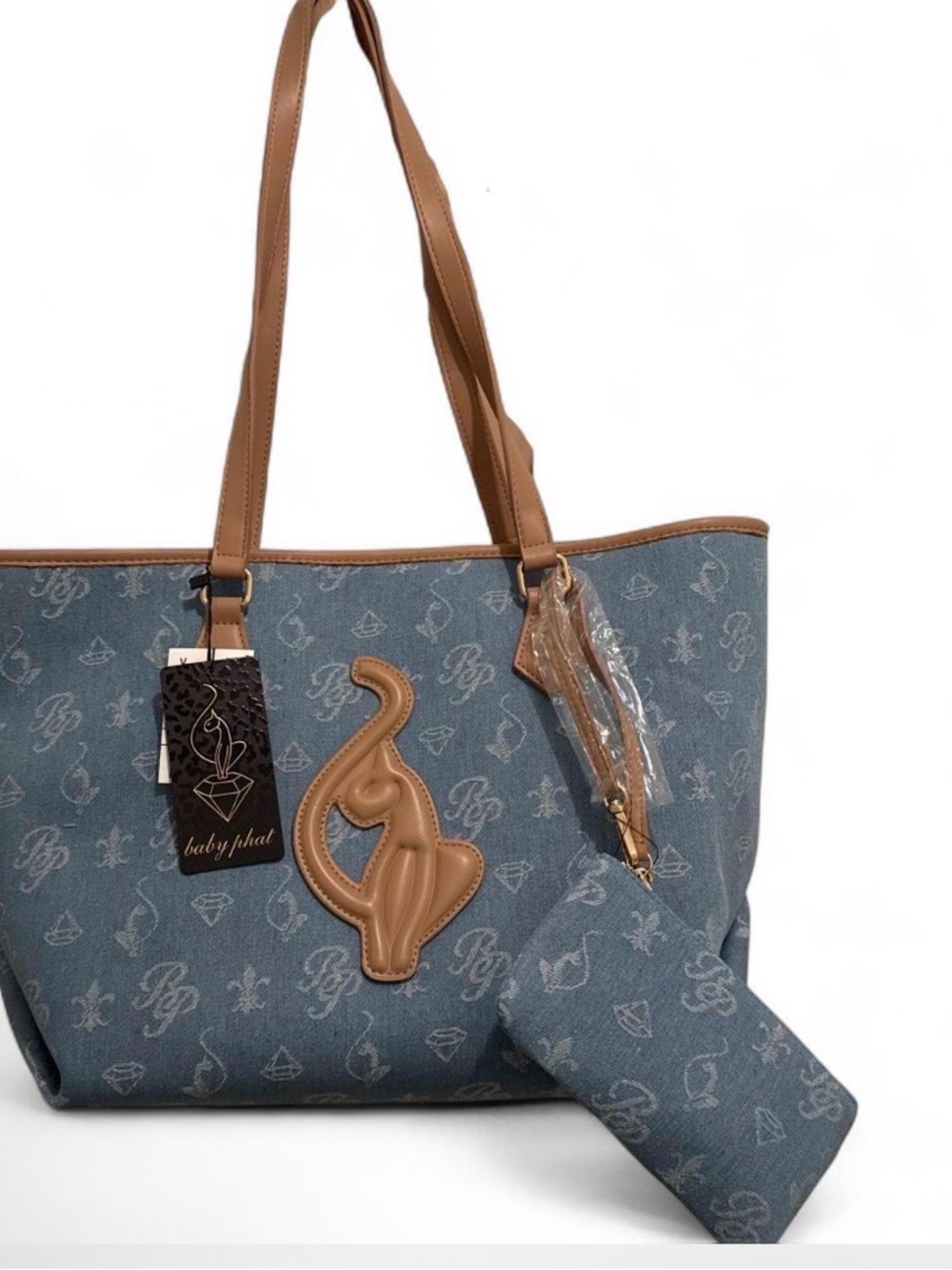 Babyphat tote with coin bag